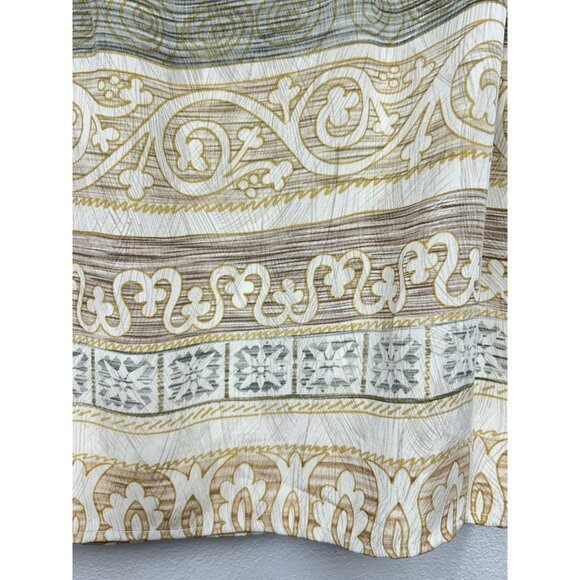 Ann Taylor Silk Wrap Skirt Size Small Beige Mini Short Beach Resortwear Vacation - Picture 4 of 8